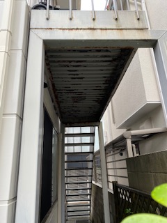 鉄骨階段工事（I邸） Before